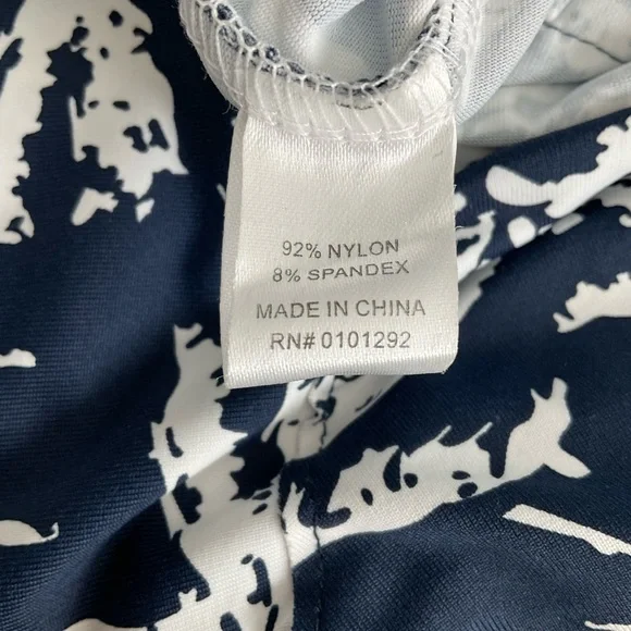 Lulu-B Cha Cha Style Dress with subtle ruffles and palm trees - Picture 4 of 5